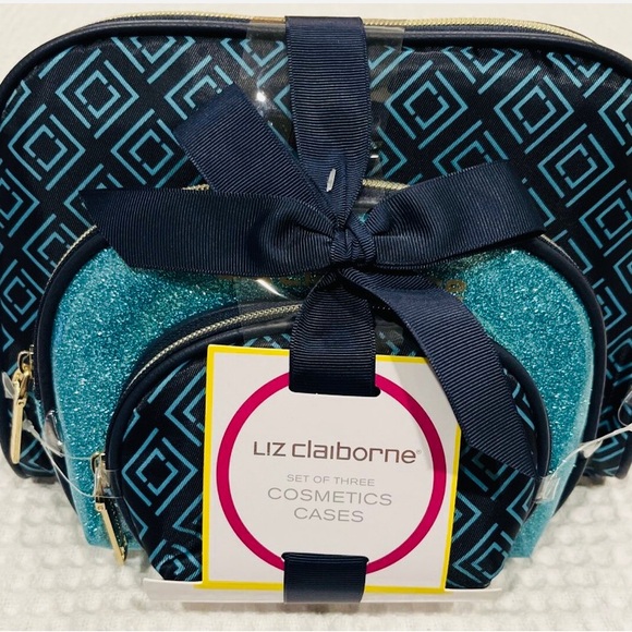 Liz Claiborne Handbags - Liz Claiborne Set of Three Cosmetic Cases NWT